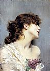 Profile Of A Young Woman by Giovanni Boldini